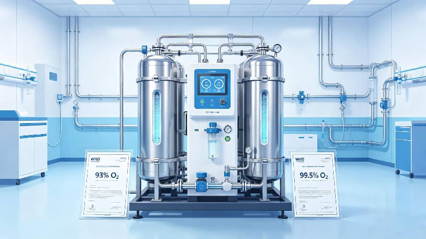 Purity Specifications of PSA Medical Oxygen Generators Under WHO International Pharmacopoeia